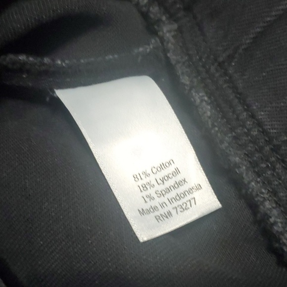 Sonoma jacket women's size xl black snap old school look hidden zipper elastic - Picture 10 of 10